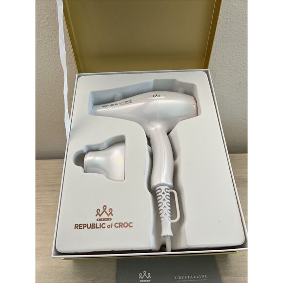 REPUBLIC of CROC ONE TOUCH DIGITAL INFRARED CRYSTALLINE HAIR DRYER NEW!! - Picture 5 of 9